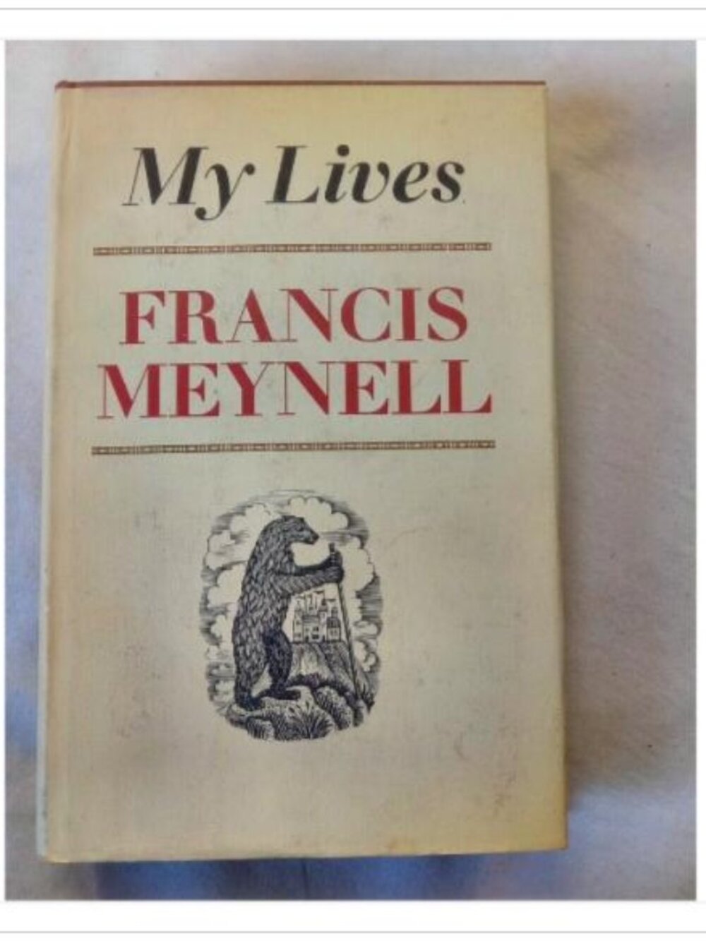 My Lives Francis Meynell 1971 First American Edition Hardcover Book Vintage